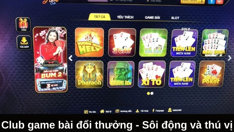 Sự đa dạng của thể loại club game bài đổi thưởng